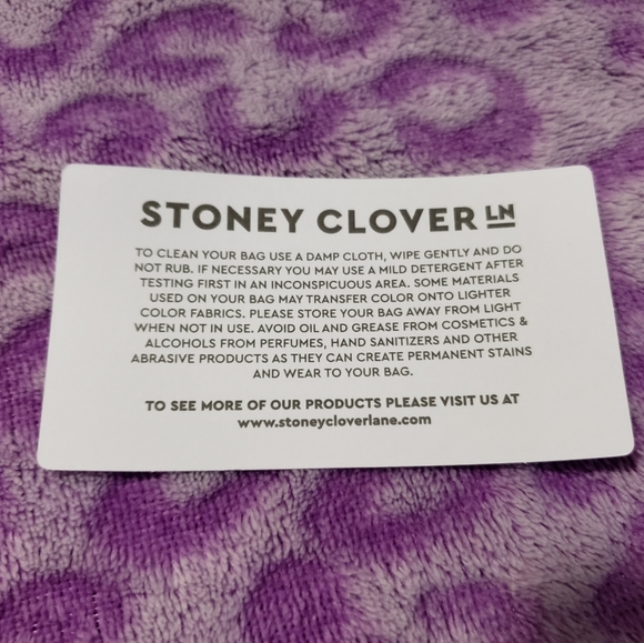 NWT Stoney Clover White and Clear Makeup Bag Lg - Picture 8 of 9